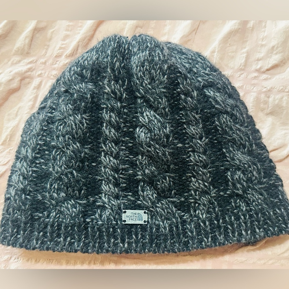 The North Face Charcoal Cable Knit Beanie